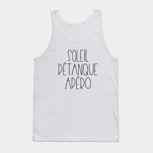 Soleil Pétanque Apéro Tank Top